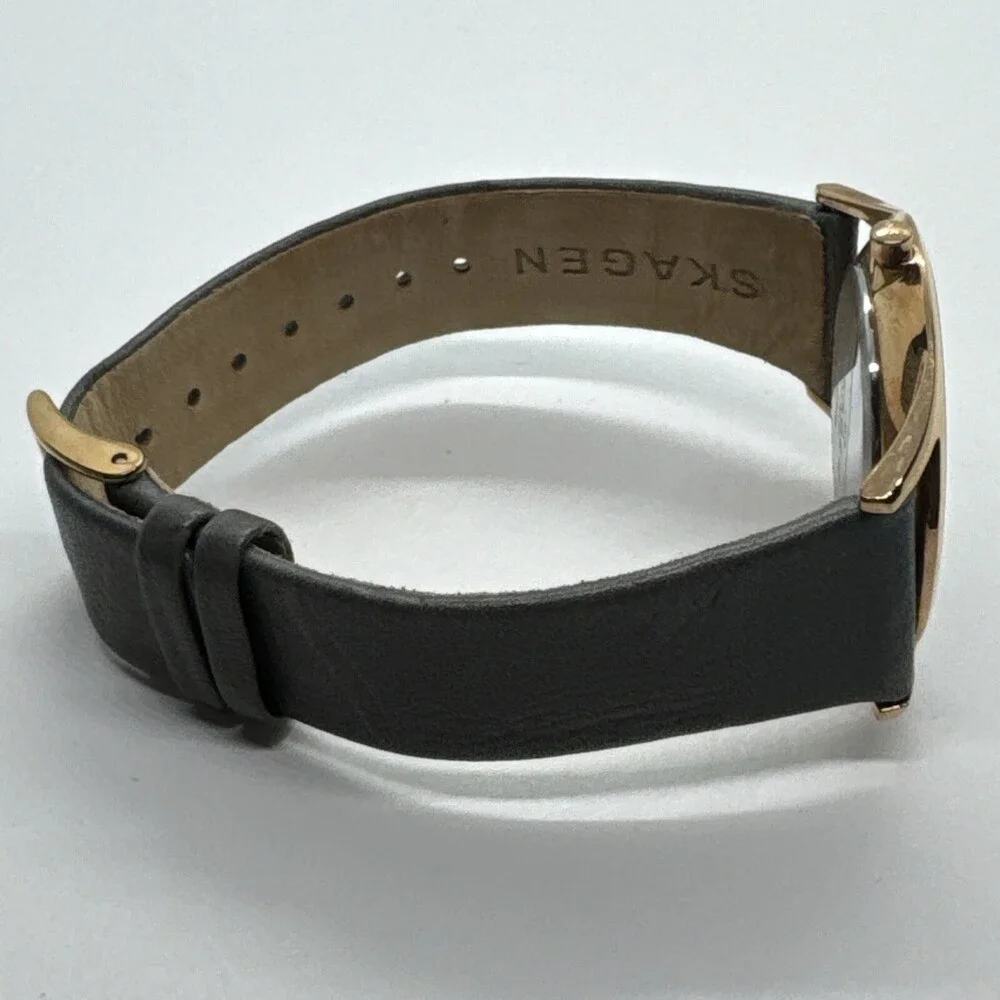 Skagen Holst SKW2346 Women's Grey Leather Analog Dial Quartz Wrist Watch AEA285